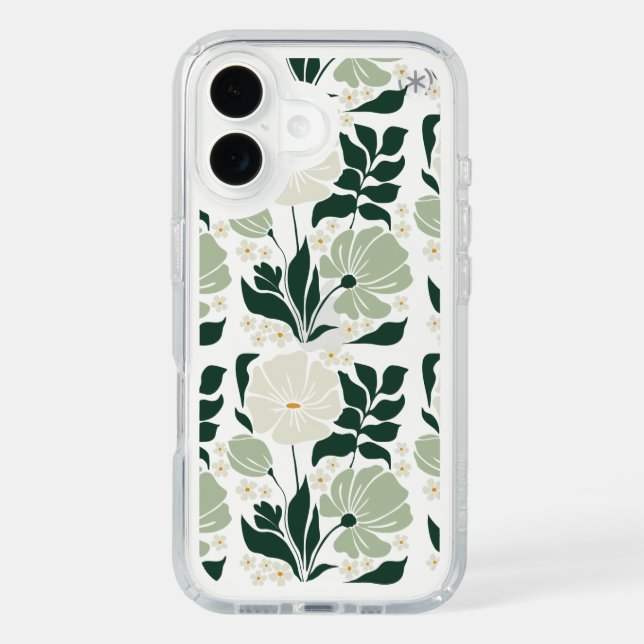 Boho nature lovers floral pattern speck iPhone case (Front)