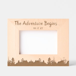 Boho Nature Rustic Anniversary Frame