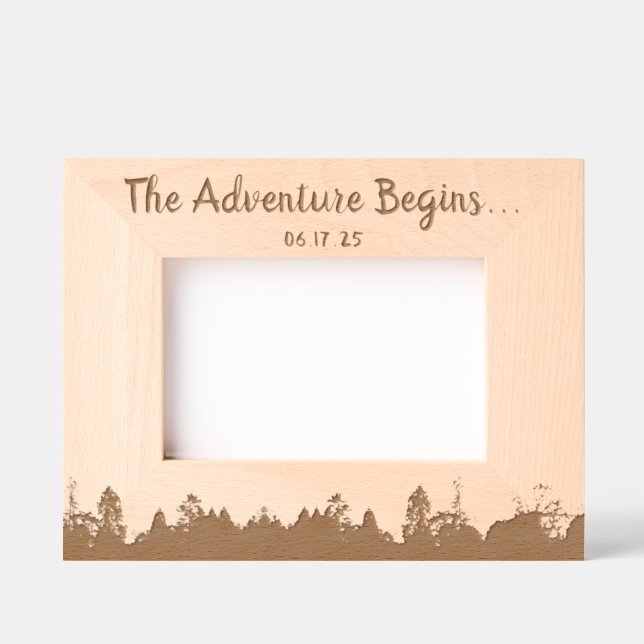 Boho Nature Rustic Anniversary Frame (Front)
