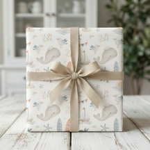 Boho Nautical Ocean Baby Shower Wrapping Paper