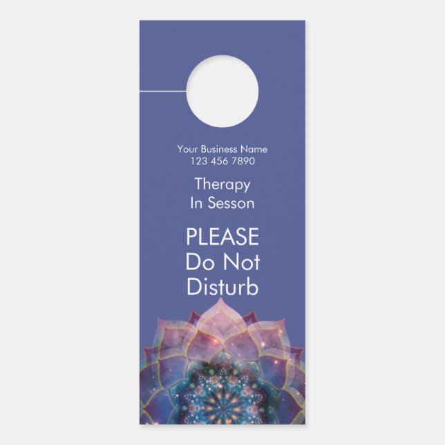 Boho Nebula Bloom | Mandala Design Door Hanger (Front)