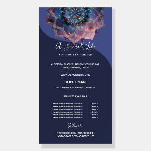 Boho Nebula Bloom   Mandala Design Foam Board