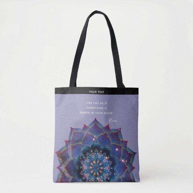 Boho Nebula Bloom Mandala  Tote Bag (Front)