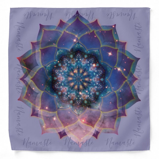 Boho Nebula Mandala, Mystical Bandana (Front)