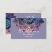 Boho Nebula Mandala, Mystical Business Card (Front/Back)