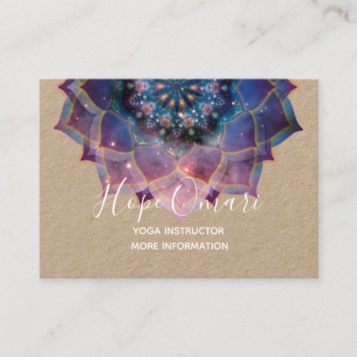 Boho Nebula Mandala Mystical Business Card