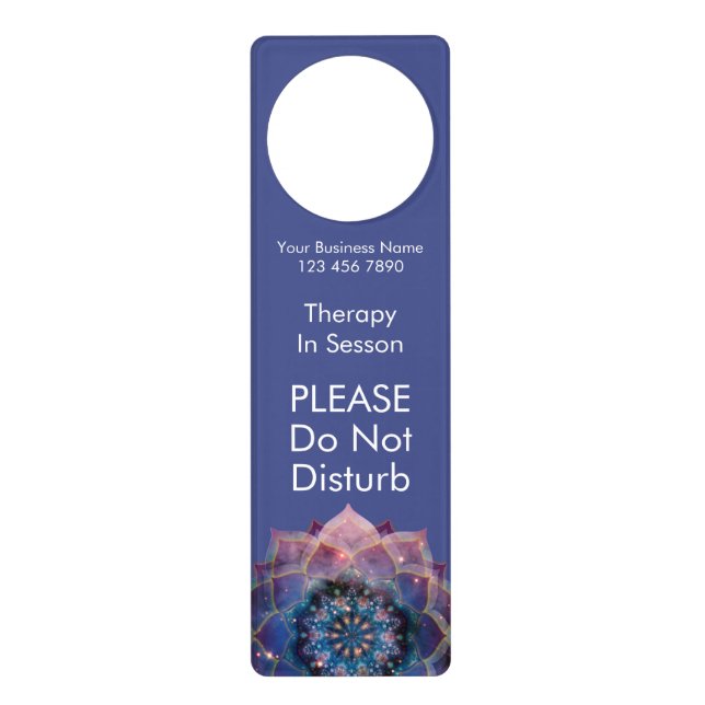 Boho Nebula Mandala, Mystical Door Hanger (Front)