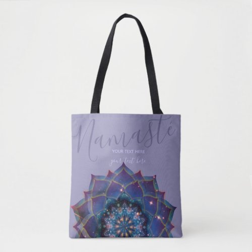 Boho Nebula Mandala Mystical Tote Bag