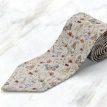 Boho Neck Tie<br><div class="desc">This stylish & elegant Boho necktie features gorgeous hand-painted watercolor wildflowers arranged in a lovely pattern. Find matching items in the Boho Wildflower Wedding Collection.</div>