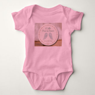 Boho Neutral Angel Wings Baby Shower Favor Sticker Bodysuit