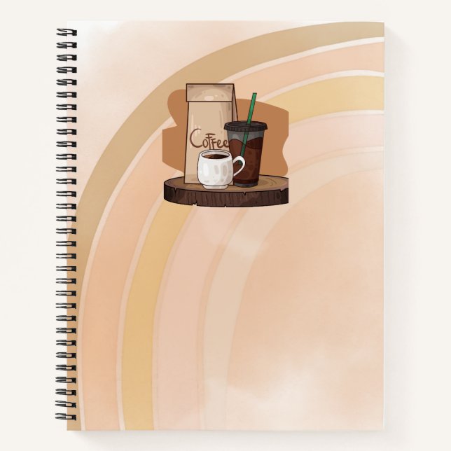 Boho Neutral Bold Notebook Journal  (Front)
