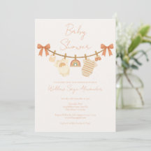 Boho Neutral Clothesline Baby Shower