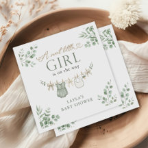 Boho Neutral Clothesline Girl Baby Shower