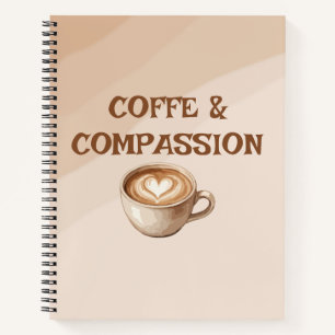 Boho Neutral	Elegant Notebook Journal   coffee