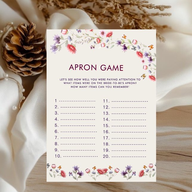 Boho New Chapter Begins Apron Bridal Shower Game (Creator Uploaded)