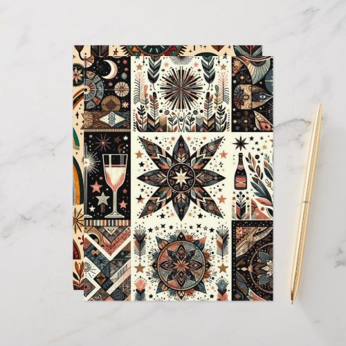 Boho New Year Craft &amp; Scrapbook Paper