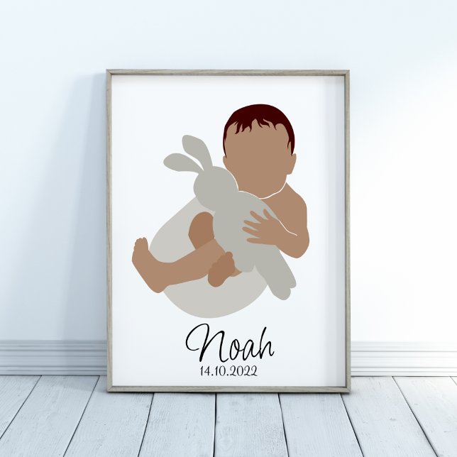 Boho Newborn  Baby Boy Name Nursery Poster (Creator Uploaded)