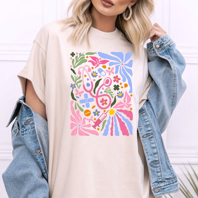 Boho Nurse Elements Stethoscope Nurse Things T-Shirt (Creator Uploaded)