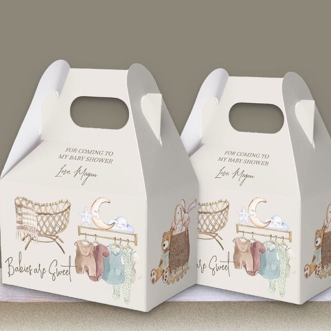 Boho Nursery Babies are Sweet Favor Boxes (Babies are Sweet favor boxes from my Boho Nursery baby shower Collection)