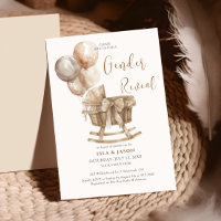 Boho Nursery Beige Balloons Gender Reveal