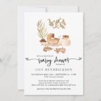 Boho Nursery | Drive-By Baby Shower Invitation