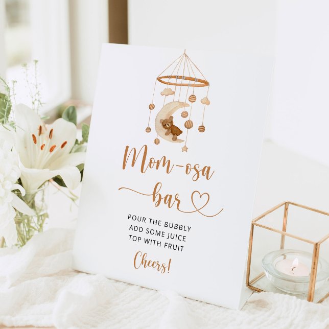 Boho nursery Momosa bar Pedestal Sign  (Creator Uploaded)