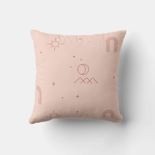 Boho nursery pillow