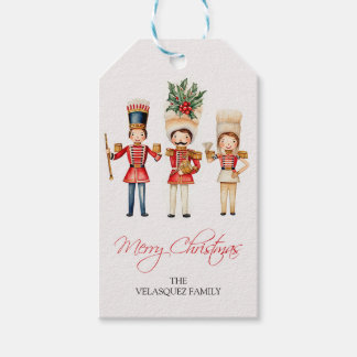 Boho Nutcracker Solders "Merry Christmas" Gift Tag
