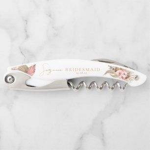 Boho Oasis Floral Wedding Bridesmaid ID959 Waiter's Corkscrew