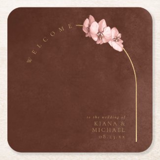 Boho Oasis Orchid Arch Wedding Welcome ID959