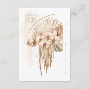 Boho Oasis Wedding Bouquet Table Number ID959
