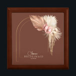 Boho Oasis Wedding Bridesmaid ID959 Gift Box<br><div class="desc">Bring the warmth of the kasbah to your wedding with this desert inspired wedding collection that features a color palette from soft sand and rose gold to deep burnt copper. Exotic dried botanicals, subtle arch shapes and ethereal watercolor backgrounds add to the mystique. The gift box shown here personalized for...</div>