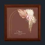 Boho Oasis Wedding Bridesmaid ID959 Gift Box<br><div class="desc">Bring the warmth of the kasbah to your wedding with this desert inspired wedding collection that features a color palette from soft sand and rose gold to deep burnt copper. Exotic dried botanicals, subtle arch shapes and ethereal watercolor backgrounds add to the mystique. The gift box shown here personalized for...</div>