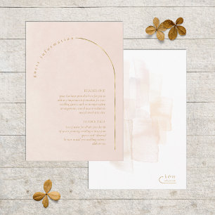 Boho Oasis Wedding Details Blush ID959 Enclosure Card