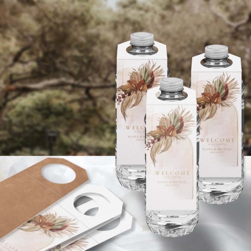 Boho Oasis Wedding Floral ID959 Bottle Hanger Tag