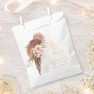 Boho Oasis Wedding Floral Thank You ID959
