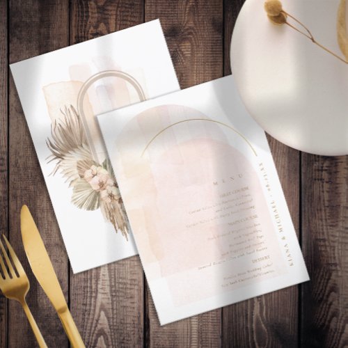 Boho Oasis Wedding Menu ID959