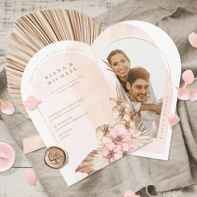 Boho Oasis Wedding Photo Template Arch ID959 (Creator Uploaded)