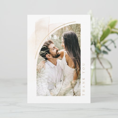 Boho Oasis Wedding Photo Thank You ID959