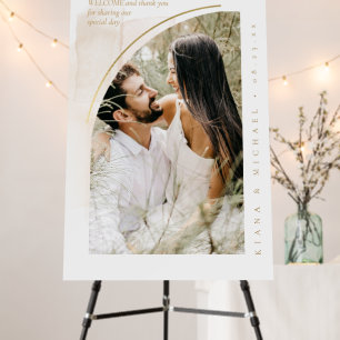 Boho Oasis Wedding Photo Welcome ID959 Foam Board