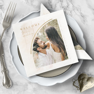 Boho Oasis Wedding Welcome Photo ID959 Paper Dinner Napkins
