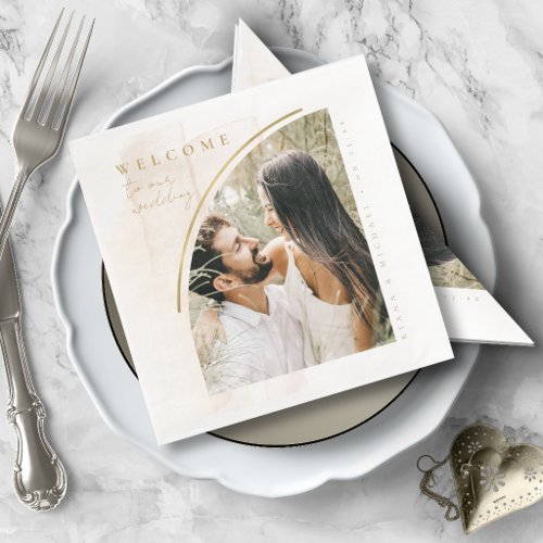 Boho Oasis Wedding Welcome Photo ID959 Paper Dinner Napkins