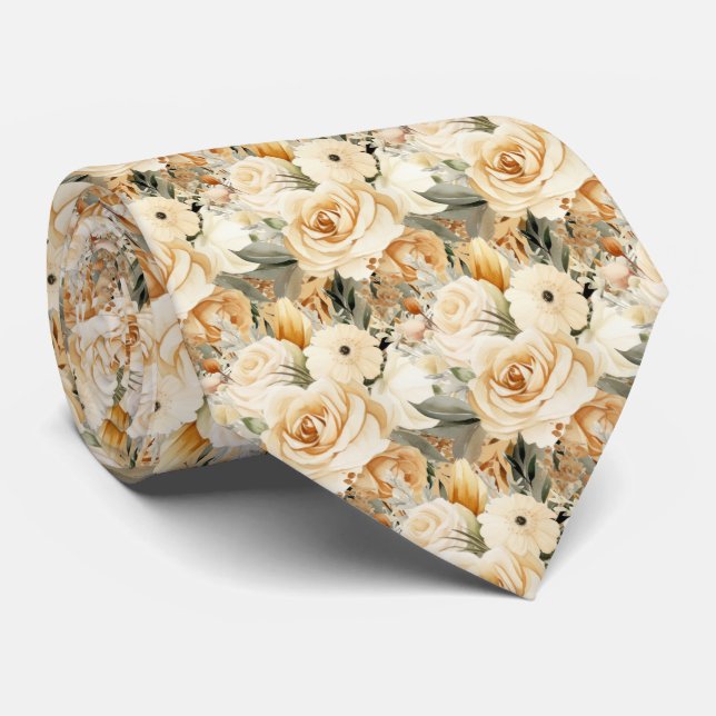 Boho Office Neck Tie | Professional and Classic (Rolled)
