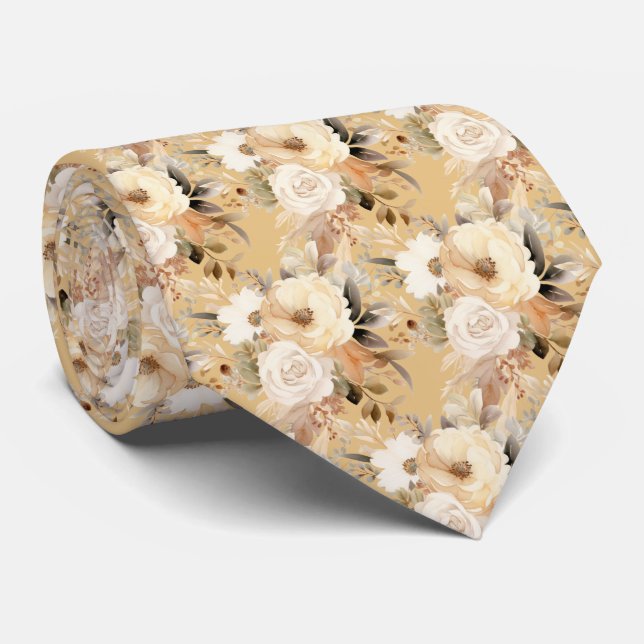 Boho Office Neck Tie | Professional and Classic (Rolled)