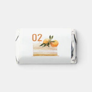 Boho Orange Fruit Cake Any Age Birthday Hershey's Miniatures