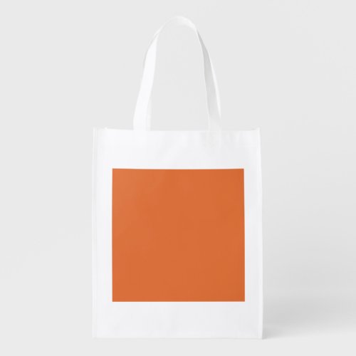 Boho Orange Grocery Bag