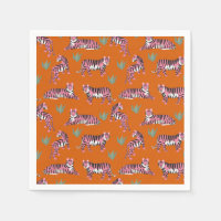 Boho Orange Pink Jungle Tigers