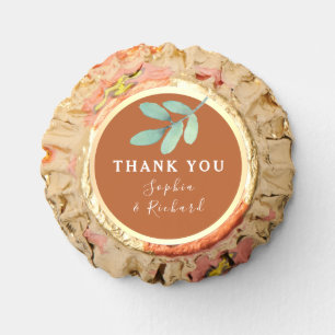 Boho Orange Wedding Reese's Peanut Butter Cups