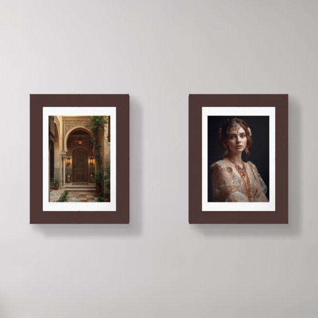 Boho & orientalist  wall art sets (Front)