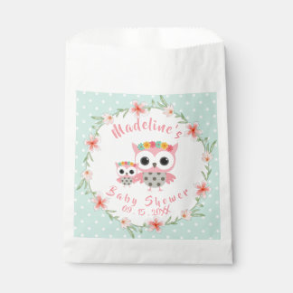 Boho Owl Baby Shower Favor Bag